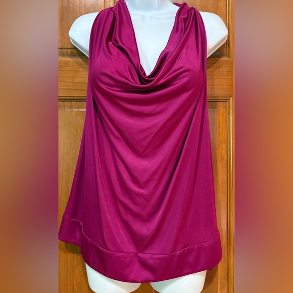 Diane Von Furstenberg Tops - Diane Von Furstenberg Fuchsia Sleeveless Blouse